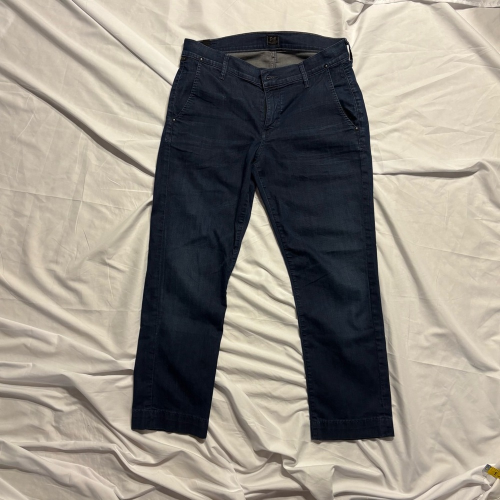 Citizens of Humanity | Women's Taylor Cropped Cuffed Crop Darkwash Jeans Sz 28